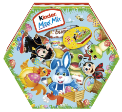 Ferrero Kinder Mix Osternest ,143 g, verschiedene Minis & Hohlfiguren, Ostern , ideal als Geschenk Angebot bei HelloDeals