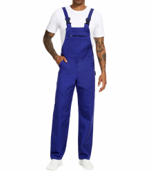 WORK IDEA Arbeits-Latzhose für Männer Multi Pocket Technology Herren Arbeitslatzhose XL Königsblau Angebot bei HelloDeals