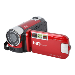 16-Megapixel-DV-Camcorder, 16-Fach-Digitalzoom-Kamera, 1080P-HD-Camcorder, Drehbarer 2,7-Zoll-TFT-Bildschirm mit USB-Schnittstelle, Kinder-Camcorder (Rot) Angebot bei HelloDeals