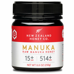 New Zealand Honey Co. Manuka Honig MGO 514+ / UMF 15+ | Aktiv und Roh | Hergestellt in Neuseeland | Zertifiziertem Methylglyoxal Gehalt | 250g Angebot bei HelloDeals