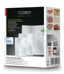 CASO Profi- Folienbeutel Set 5 / 40 St. 16x23 cm, 40 St. 20x30 cm, 20 St. 30x40 cm 150µm, für Vakuumierer / Folienschweißgeräte, BPA-frei, sehr stark, reißfest, kochfest, Transparent Angebot bei HelloDeals