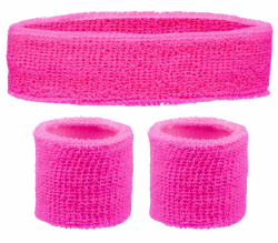 Schweissband und Stirnband Set – Schweißband Neon für 80er Jahre Outfit Damen - Neon Accessoires für Fun Runs Team Building Events Pride Partys Gymnastik Sport Tennis – Stirnband 80er Jahre Angebot bei HelloDeals