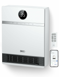 Dreo Smart Wandkonvektor, 30° Lüfterauslass, 2000W, einstellbarer Thermostat, Fernbedienung, Wochentimer, einfach zu montierende Heizung für den Innenbereich, kompatibel mit Alexa Angebot bei HelloDeals