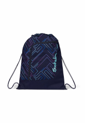 satch Sportbeutel Turnbeutel für Mädchen und Jungen mit Reißverschlussfach, 12 Liter, Rucksack fixierbar Einheitsgröße Purple Laser - Dunkelblau Angebot bei HelloDeals