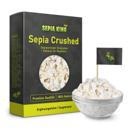 Sepia King - Sepiaschalen Bruch in Premium Qualität - Kalzium für Schildkröten, Bartagame, Geckos, Reptilien - Futterkalk, Kalk Terrarium Zubehör - Keine Reste oder Abfall Angebot bei HelloDeals