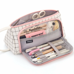 EASTHILL Federmäppchen Pencil case mit grossem Fassungsvermögen Mäppchen Schreibwarenbeutel Bleistift Beutel für Middle School College Office Studentin Mädchen Geschenk -kariert Angebot bei HelloDeals