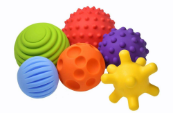 FANCY Baby Sensorik Balls - Babyspielzeug ab 0 3 6 8 Monate, Greifball für Babys, Multi Texturierte Motorikspielzeug, Massagebälle, Pekip Spielzeug, Baby Ball Angebot bei HelloDeals