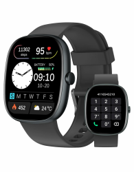 HUAKUA Smartwatch Damen Herren mit Telefonfunktion,1,85" Smartwatch mit 100+Sportmodi Fitnessuhr mit Pulsuhr Schlafmonitor SpO2 Schrittzähler Fitness Tracker IP68 Wasserdicht für Anforid iOS Handy Angebot bei HelloDeals