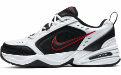 Nike Herren Air Monarch Iv Sneaker 43 EU White Black Varsity Red Angebot bei HelloDeals