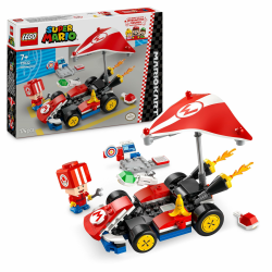 LEGO Super Mario: Mario Kart – Standard-Kart, Nintendo Sammlerstück, Geschenk für Kinder, lässt Jungen, Mädchen und Gamer ab 7 Jahren selbstständig Spielen, Abenteuer Spielzeug mit Toad Figur 72032 Angebot bei HelloDeals