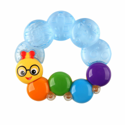 Baby Einstein, Teether-Pillar, Beißring der kühlt und beruhigt, einfach zu greifen, mit strukturierter Oberfläche Angebot bei HelloDeals