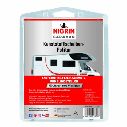 NIGRIN CARAVAN Kunststoffscheiben-Politur, zur Aufbereitung von unbeschichteten Acryloberflächen, entfernt matte, blinde Stellen, Verschmutzungen Kratzer aus Acryloberflächen und Plexiglas, 2x25 g Angebot bei HelloDeals