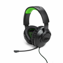JBL Quantum 100X Over-Ear-Gaming-Headset – Wired 3,5 mm Klinke – Mit abnehmbarem Boom-Mikrofon – Kompatibel mit vielen Plattformen – Schwarz-Grün Angebot bei HelloDeals