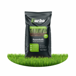 Rasenkalk und Gartenkalk, Turbogrün, 18kg für 180m², gesunder Rasen gegen Moos und Pilze, verstärkt Düngung, Staubarm, Rasendünger Frühjahr, Ideal für den Streuwagen Angebot bei HelloDeals