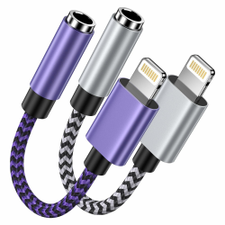 Haoano Lightning auf 3.5mm Kopfhöreranschluss Adapter,2 Pack iPhone auf Aux Adapter,iPhone Kopfhörer Adapter,Kompatibel for iPhone14/12/11/XS/XR/X /8, i Pad Pro/Mini,Headset, Kopfhörer Angebot bei HelloDeals