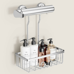 Duschablage Ohne Bohren Duschregal Hängen - Duschablage Zum Hängen Shampoo Halterung Für Dusche Duschkorb Ohne Bohren Dusche Halterung Shower Shelf Bad Regal Seifenhalter SS304 Edelstahl 30x13x8,5cm Angebot bei HelloDeals