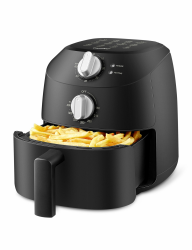 Midea Heißluftfritteuse 2L,1150W Airfryer, Frittieren ohne Öl, Heißluft Fritteusen, Automatische Abschaltfunktion, ölfrei, Leicht zu reinigen, BPA-frei, Schwarz Angebot bei HelloDeals