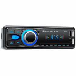 Autoradio Bluetooth, Chismos Auto Radio Bluetooth Radio 1Din Autoradio mit Bluetooth FM Autoradio mit AUX/2 USB/SD Karte/MP3-Player Fernbedienung, Unterstützung für iOS/Android Angebot bei HelloDeals