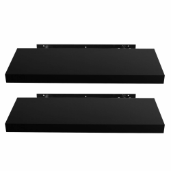 EUGAD Wandregal Wandboard 2er Set Hängeregal Holz Board Modern Schwarz 25x23x3,8cm 0081QJ-2 Angebot bei HelloDeals