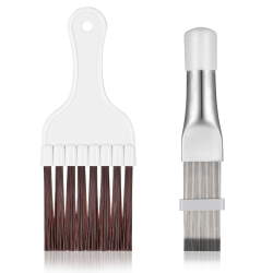 tao pipe 2 Stücke Klimaanlage Kondensator Flosse Kamm, Flosse Reinigung Bürste Klimaanlage, Flosse Kamm Spule Reinigung Whisk Pinsel, Metall Fin Verdampfer Kühler Reparatur Werkzeug Angebot bei HelloDeals
