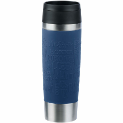 Emsa N20221 Travel Mug Classic Isolierbecher 0,5 Liter | neuer Komfort-Schraubverschluss | Edelstahl | 6h heiß und 12h kalt | 100% dicht | spülmaschinenfest | 360°-Trinköffnung | Dunkelblau Angebot bei HelloDeals
