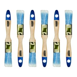 Hardy Flachpinsel Serie 42 zum Malen mit Acrylfarben und Lacken Effizient und gleichmäßig deckend Synthetikborsten und Holzstiel Set 6-TLG. Breite 25mm Angebot bei HelloDeals
