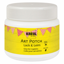 KREUL 49251 - Art Potch Lack und Leim, transparent, 150 ml, Serviettentechnik- und Dekokleber auf Wasserbasis, für Holz, Keramik, Stein und Karton Angebot bei HelloDeals