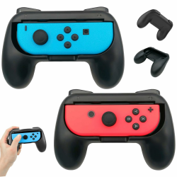 Controller Grip, 2 Stück Handgriff Controller Griffhalter, Switch Controller Schwarz, Controller Schutzhülle Zubehör, Controller Switch Zubehör für Switch, Griffhalter Kompatibel mit Switch Angebot bei HelloDeals