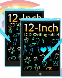 2 Pack Bunte LCD Schreibtafel, 12 Zoll LCD Schreibtablett für Kinde, Maltafel Kinder Elektronisch Spielzeug ab 3-8 Jahre alt Junge Mädchen, Löschbar Mal Tablet Kinder Weihnachtsgeschenke Angebot bei HelloDeals