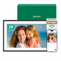 pexar by Lexar 2K Digitaler Bilderrahmen, FAZ Kaufkompass Testsieger, 11'' Anti-Glare IPS Touch Screen, Wi-Fi Digitaler Fotorahmen mit 32GB zum Verschenken, Fotos/Videos teilen über Frameo APP Angebot bei HelloDeals