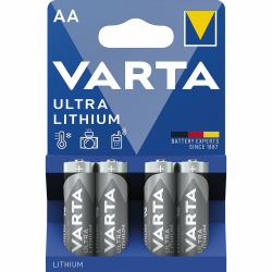 VARTA Batterien AA, 4 Stück, Ultra Lithium, 1,5V, ideal für Digitalkamera, Spielzeug, GPS Geräte, Sport- & Outdoor-Einsätze Angebot bei HelloDeals
