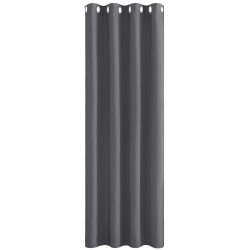 PONY DANCE Thermovorhang Kälteschutz Türvorhang Blickdicht 1 Stück H 210 x B 132 cm Verdunkelungsvorhang Grau Tür Gardinen mit Ösen Vorhänge Wohnzimmer Blackout Curtain Angebot bei HelloDeals