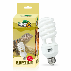 LUCKY HERP UVB Lampe Terrarium 23W, Reptilien Lampe UVA UVB 150, Kompakte E27 Lampe UVB 10.0, Geeignet für Schildkröten, Hühner, Hunde, Bartagamen und andere Amphibien und Reptilien Angebot bei HelloDeals