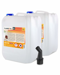 Höfer Chemie Bioethanol 96,6% Premium 2 x 10 L - Ethanol für Tischkamin, Kamin & Gartendeko für Draußen - Rauch- und Rußfrei - Aus Mais & Zuckerrüben Angebot bei HelloDeals