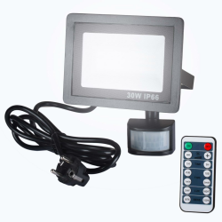 Etrogo 30W LED Strahler mit Bewegungsmelder Außen Fernbedienung 3000LM 42 Leds 6000K Kaltweiß Dimmbar LED IP66 Wasserdicht für Garten Garage Hof Sportplatz [Energieklasse E] Angebot bei HelloDeals