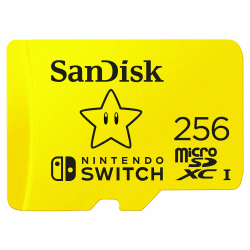 SanDisk microSDXC UHS-I Speicherkarte für Nintendo Switch 256 GB (U3, Class 10, 100 MB/s Übertragung, mehr Platz für Spiele) Angebot bei HelloDeals