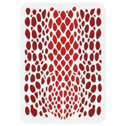 FINGERINSPIRE Tarnschablone Mit Schlangenhaut Motiv Zum Malen 21x29.7 cm Große Tarn Malschablone Mit PET Motiv Ausgehöhlte Zeichenvorlage Mit Schlangenhaut Motiv Schablone Mit Täglichem Thema Angebot bei HelloDeals