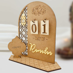 Ramadan Deko | Ramadan Kalender Aus Holz | Ramadankalender Kinder | Eid Mubarak Adventskalender, DIY Ramadan Dekoration 30 Tage Countdown - Kalender für Zuhause Angebot bei HelloDeals