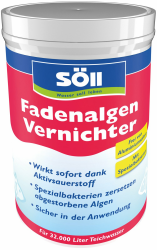 Söll 80599 FadenalgenVernichter mit Aktivsauerstoff 1 kg - Fadenalgenentferner mit Sofortwirkung, Spezialbakterien zersetzen abgestorbene Algen in Teichen Angebot bei HelloDeals