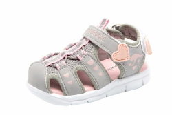 KangaROOS Unisex Kinder K-Mini Sandale 25 EU Vapor Grey English Rose Glitter 2109 Angebot bei HelloDeals