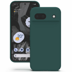 YATWIN Silikon Hülle kompatibel mit Google Pixel 8A, Handyhülle für Google Pixel 8A, Soft-Touch, Stoßfest, Staubdicht, Kratzfeste Ganzkörper Schutzhülle, Dunkelgrün Angebot bei HelloDeals