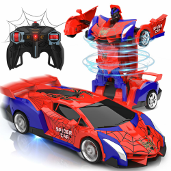 Ferngesteuertes Auto Spielzeug ab 3 4 5 6 7 8+ Jahre Junge Mädchen, 2.4GHz Transformation Roboter Spider RC Auto mit Fernbedienung, Weihnachten Geburtstags Geschenke Kinder Spiele ab 3-12 jahren Angebot bei HelloDeals