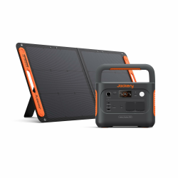 Jackery Solargenerator 1000 v2 mit 100W Solarpanel, 1070Wh LiFePO4 Tragbare Powerstation, 1500W AC/100W USB-C Ausgang, 1 Std. Schnellladung für Outdoor, Off-Grid, RV, Notfall Angebot bei HelloDeals