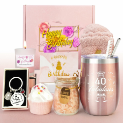 Epessa 40. Geschenke für Frauen, 40. Geburtstagsgeschenk für Frauen, Lustige Geschenk Frauen, Geburtstag Geschenkset, Beste Freundin Geschenkset für Mama Schwester Ehefrau Tante Angebot bei HelloDeals