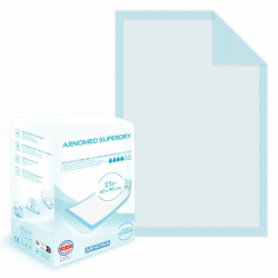 100x ARNOMED Inkontinenzunterlage Einweg , saugfähige Krankenunterlagen 60x90cm, Baby Wickelunterlage Einweg, 5-lagige Zellstoff Unterlagen Bett bei Inkontinenz, Betteinlagen Einweg, Wickelunterlage Angebot bei HelloDeals