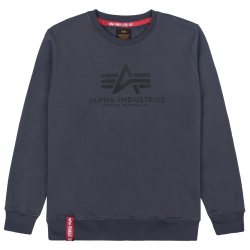 ALPHA INDUSTRIES Herren Basic Sweater Sweatshirt für Herren Sweatshirt (1er Pack) L Greyblack/Black Angebot bei HelloDeals