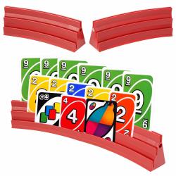 4 Stück Kartenhalter Spielkarten 3 Rampen Spielkartenhalter zum Hinstellen Stackbar mit Magnetische Montage Spielkartenhalter Poker/UNO für Senioren Kinder Arthritis Feiern Angebot bei HelloDeals