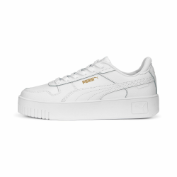 PUMA Damen Carina Street Sneaker 39 EU Puma White Puma White Puma Gold Angebot bei HelloDeals