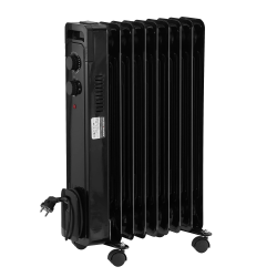 STAHLMANN Ölradiator ZR17 2000 Watt – Elektroheizung Energiesparend bis 40 qm Fläche – Heizung Elektrisch mit Thermostat und 3 Heizstufen – Elektrisches Heizgerät, Electric Heater Schwarz Angebot bei HelloDeals