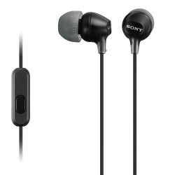 Sony MDR-EX15AP In-Ear-Kopfhörer (mit Headsetfunktion, integriertes Mikrofon) schwarz Angebot bei HelloDeals
